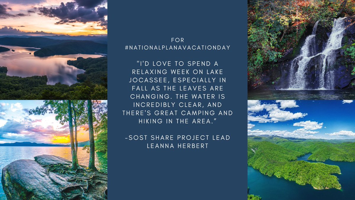 SOST SHARE Project Lead Leanna Herbert said this about  #NationalPlanAVacationDay.....