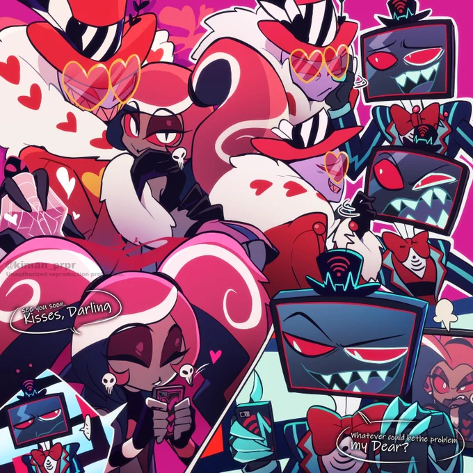 Veesのメンバーも関係性も可愛くて推しですわぁ#HazbinHotel 