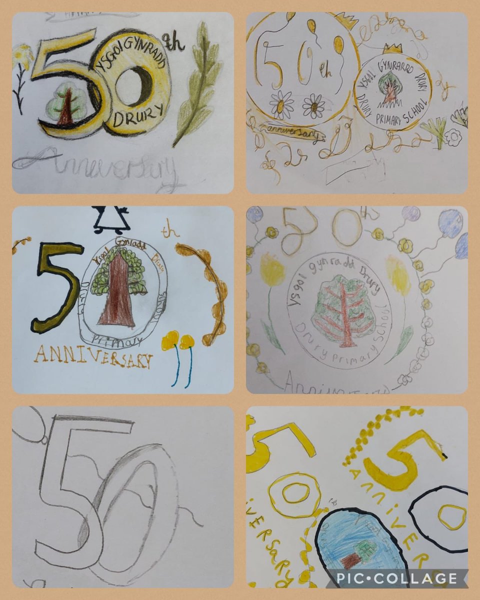 Dobarth Hebog 🦅 have been creating 50th anniversary designs for our schools upcoming birthday. As I’m sure you will agree, their work is amazing! Da iawn pawb 🏆