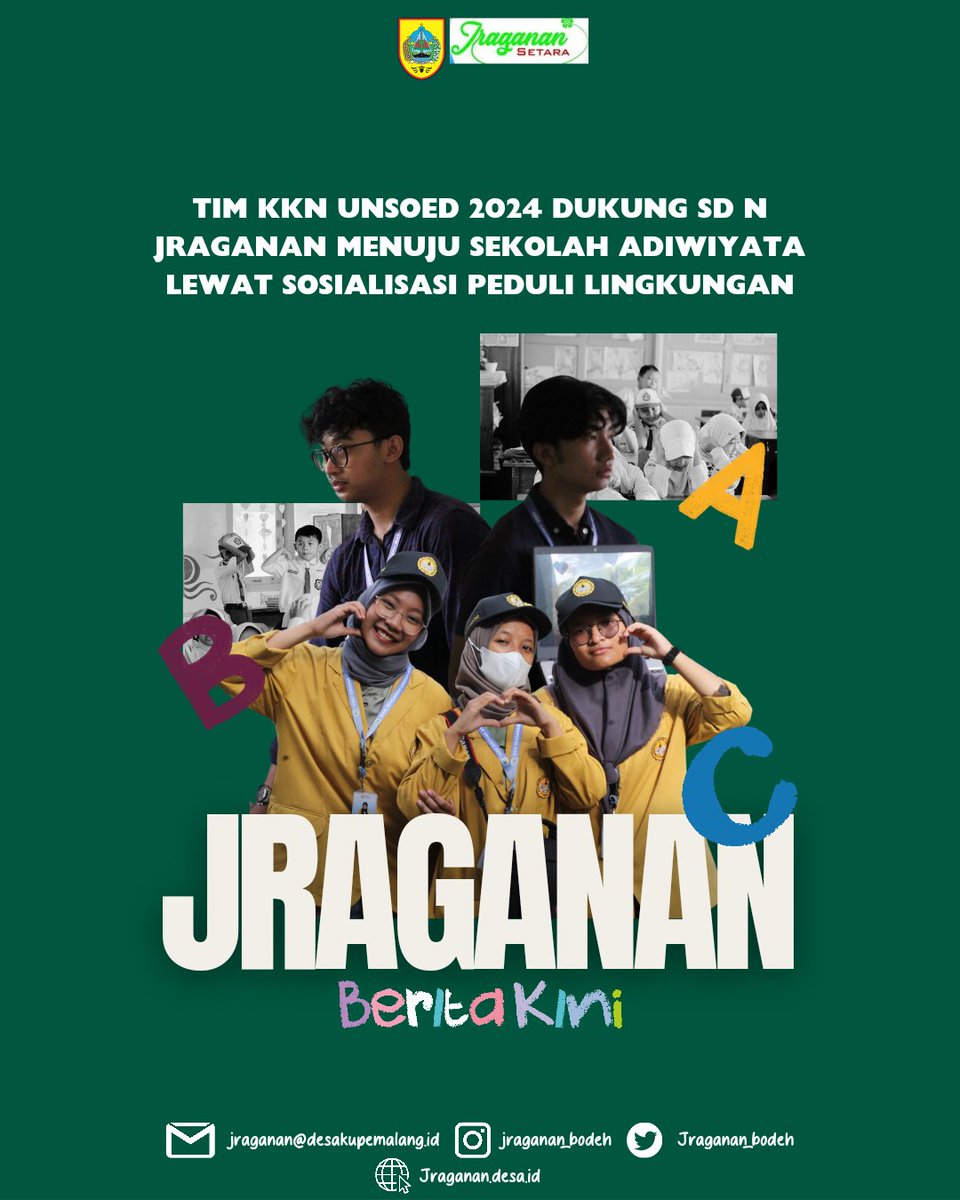 Jraganan_Bodeh's tweet photo. [TIM KKN UNSOED 2024 DUKUNG SD N JRAGANAN MENUJU SEKOLAH ADIWIYATA LEWAT SOSIALISASI PEDULI LINGKUNGAN] 

#sekolahadiwiyata 
#desajraganan 
#desaku
#pemalang https://t.co/HKoA3UPTNE