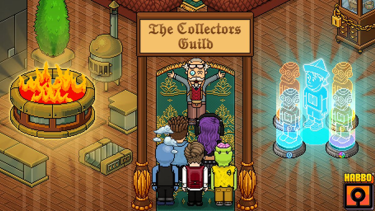 🏛️ We are LIVE with the Collectors Guild in #Habbo!

Everything we just dropped:

⚱️ Public release of Collector Cabinets, with Curator Stamp token creation. Visit the right hand tab here to convert your stamps into tokens: collectibles.habbo.com/shop/?tab=toke…
✨ In-game Collection Screen