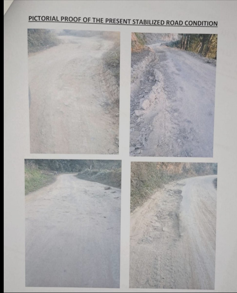 Ceyanthan's tweet photo. Will the central as well as the state government sleep on it knowing how this particular project under PMGSY-2 is being implemented https://t.co/P0rXYTHK1p