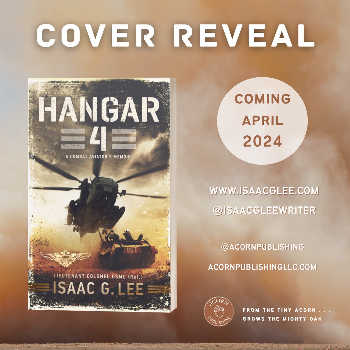 isaacglee's tweet photo. Cover reveal! The release date is April 9, 2024. Additional information is available at https://t.co/3QCmjoIYV3. Thank you for supporting Hangar 4!
#usmc #marinecorps #veteran #militarymemoir #ch53e #ch53superstallion #aviation #helicopter #combataviator https://t.co/kQhScwx1wq