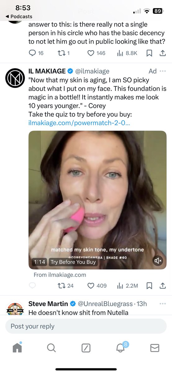 runDisneyAddict's tweet photo. @pattonoswalt Not THIS ad showing up in the middle of the replies 🤣🤣🤣 https://t.co/LpkHjINMx5