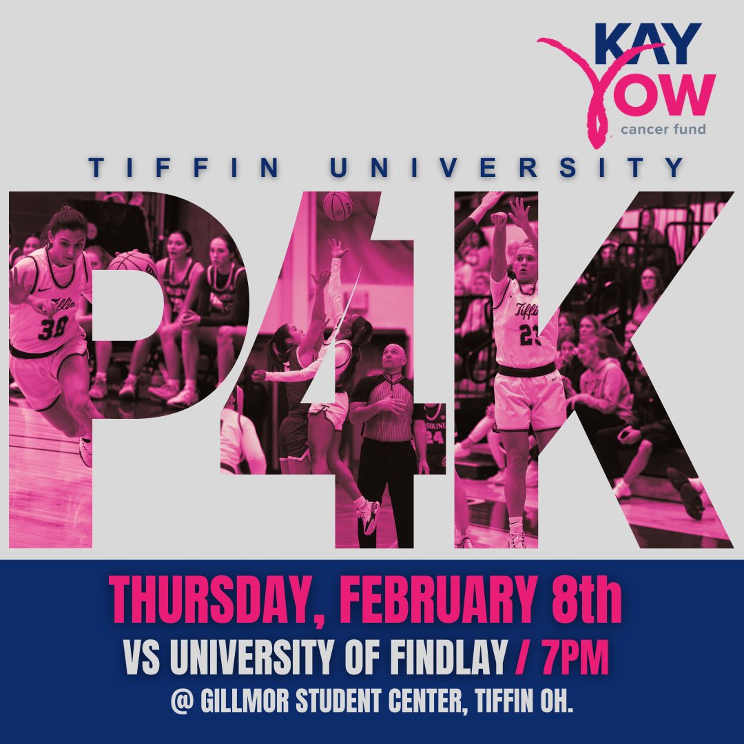 Join us February 8th as we play for a cause and host our Play4Kay Game! 

Click the link below to donate and support female cancer survivors &amp; thrivers. Let’s make a difference together! 

🔗 support.kayyow.com/team/534316

#Play4Kay #TUWBB