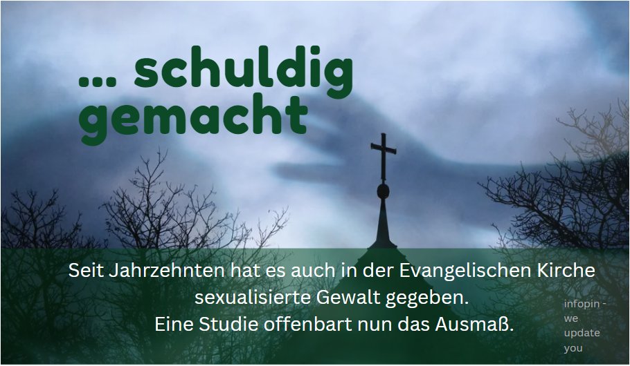 Sexualisierte Gewalt in der evangelischen Kirche
infopin-online.de/spotlight
#Missbrauch #evangelischekirche #EKD #studie