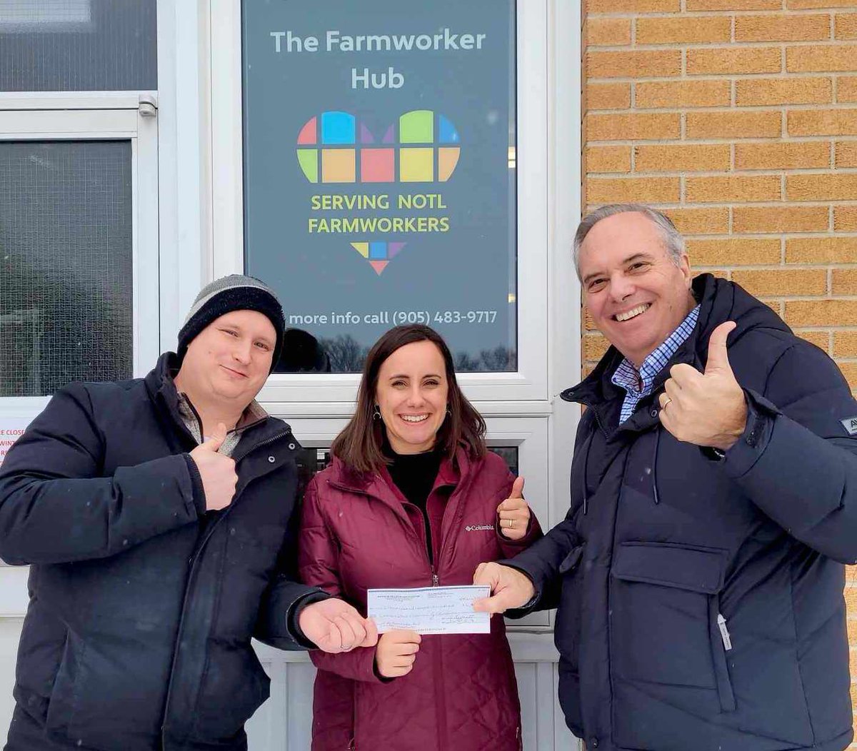 NOTLRotary (@notlrotary) on Twitter photo Our Club supports #TheFarmworkerHub, a volunteer driven initiative that provides much needed essentials to migrant workers in #niagaraonthelake.
Jeannie Manning & <a href="/Food_Bank_Chris/">Chris Hatch</a> delivered a cheque for $6800 to fund the part-time position of Volunteer Coordinator.
#Rotary Our Club supports #TheFarmworkerHub, a volunteer driven initiative that provides much needed essentials to migrant workers in #niagaraonthelake.
Jeannie Manning & <a href="/Food_Bank_Chris/">Chris Hatch</a> delivered a cheque for $6800 to fund the part-time position of Volunteer Coordinator.
#Rotary