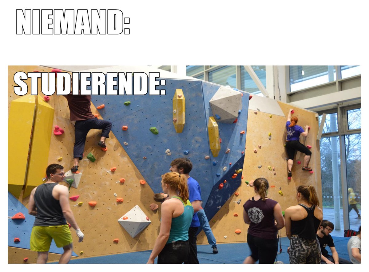 Keinen Plan, was du dieses Wochenende im Rheinland machen sollst? Mach's wie Studierende:

instagram.com/p/C2fT3EdN0ee/ (Boulderevents dieses Wochenende)

#rheingeguckt #cologne #bonn #koeln #frechen #events #veranstaltungen #wochenende #weekend #geheimtipp #bouldern #bouldering