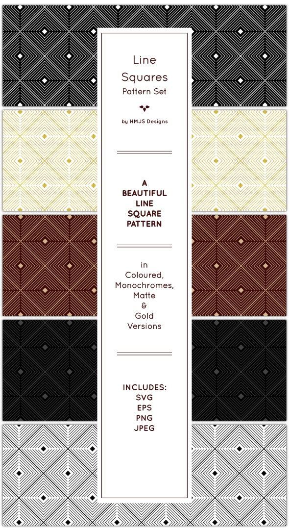 HMJS_Designs's tweet image. This beautiful and simple set sold for the first time last year. Here's hoping it gets even more this year...
buff.ly/3ucbngk 
#linepattern #seamlesspattern #patternset #graphicdesign #download #designassets #graphicriver