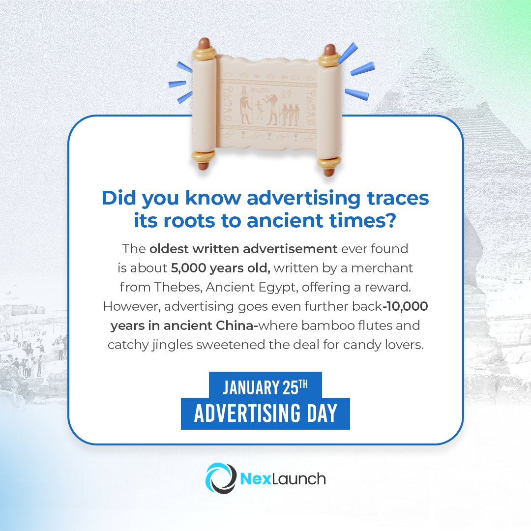 Transport yourself through the eras of communication this Advertising Day! ⏳ 

#AdvertisingDay #CommunicationEvolution