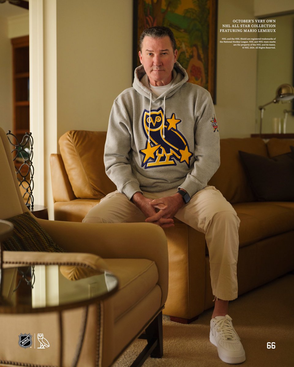 welcomeOVO's tweet photo. October’s Very Own celebrates the 68th annual NHL All-Star game hosted in Toronto, Canada with a limited-edition collection featuring the legendary hall of famer No. 66 Mario Lemieux. 
 
OVO x NHL All Star Available January 26 in-store and online. 

#nhl
#octobersveryown https://t.co/AI28hsIKqI