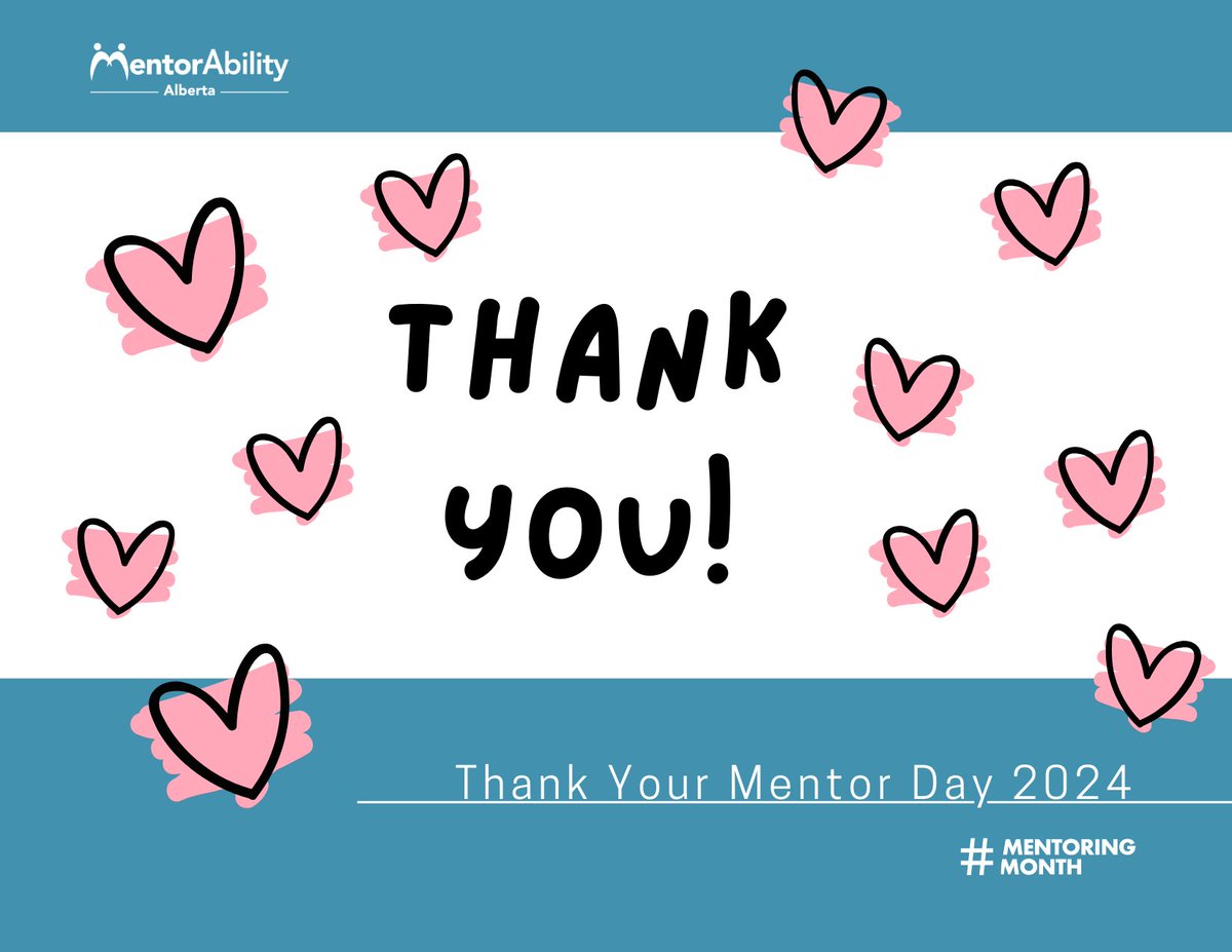 MentorAbilityAB's tweet photo. Happy Thank Your Mentor Day! 🌟 
Today, we express our gratitude to the mentors in our lives. 

Celebrate by sharing one of our exclusive branded thank-you images. Tag your mentor and inspire others to do the same. Let's spread the appreciation for mentorship! https://t.co/RBYA7ZWRd5