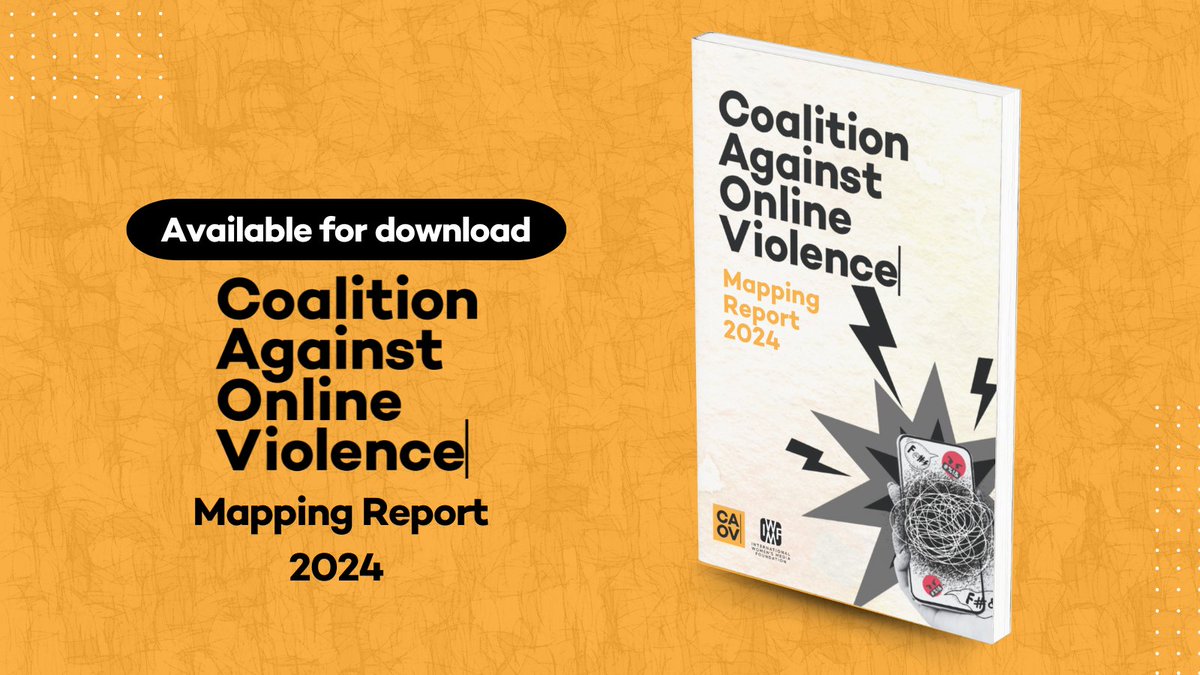 International Women's Media Foundation (@iwmf) on Twitter photo Out NOW!
The new Mapping Report 2024 is a must-read for professionals concerned about #DigitalSafety. Gain insights into the multifaceted strategies deployed by <a href="/TheCAOV/">Coalition Against Online Violence</a> to combat online abuse faced by women journalists.
📷Read here: bit.ly/CAOV-MappingRe… Out NOW!
The new Mapping Report 2024 is a must-read for professionals concerned about #DigitalSafety. Gain insights into the multifaceted strategies deployed by <a href="/TheCAOV/">Coalition Against Online Violence</a> to combat online abuse faced by women journalists.
📷Read here: bit.ly/CAOV-MappingRe…