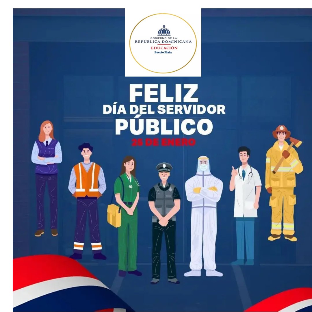 *¡Día Nacional del Servidor Público!*

*La directora de la  Regional 11, de Puerto Plata, que dirige la Licda. Leónidas  Payamps Cruz (Sarah), felicita a los servidores públicos, al celebrarse hoy el Día Nacional del Servidor Público.*