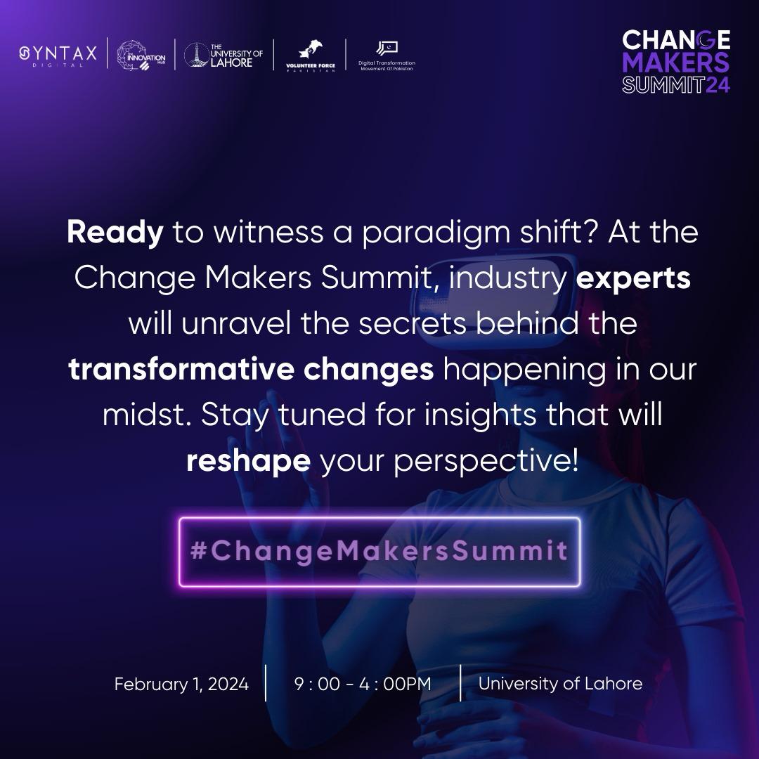 AwaisJolahapk's tweet photo. Ready to witness a paradigm shift?
#ChangeMakersSummit https://t.co/i9qvrNE3H2