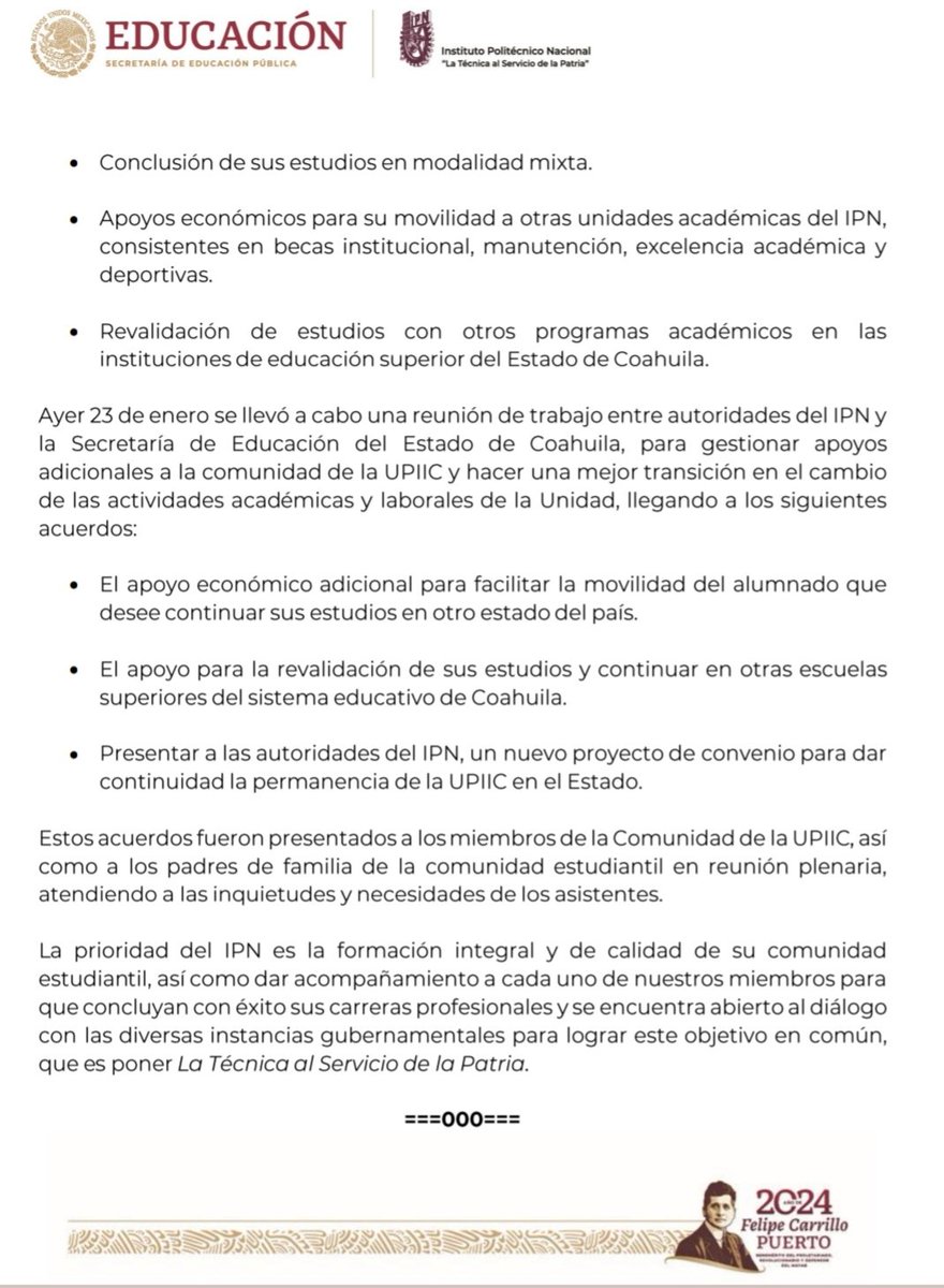 UPIIC1's tweet photo. Comunicado 🚨🚨🚨 https://t.co/55B3vNaBLF