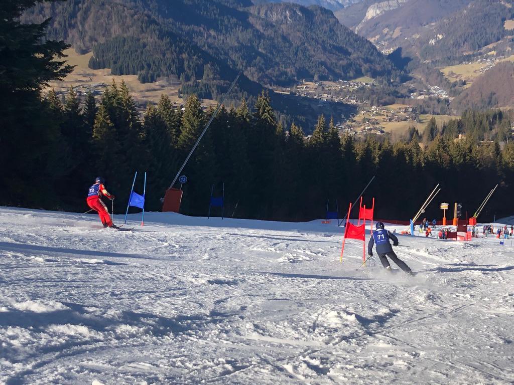 Day 2 and qualifying for the Parallel Slalom is almost over! ⛷ #skiracing
