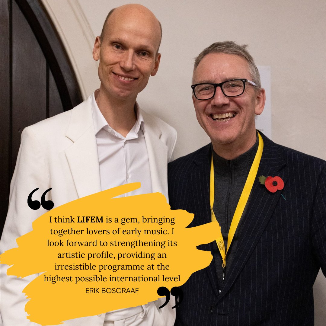 London International Festival of Early Music (@lifemofficial) on Twitter photo “I think LIFEM is a gem, bringing together lovers of early music.”
Read the exciting news about our new artistic director.
lifem.org/blogs/news/pre…
#LIFEM24 #LIFEM #EarlyMusicFestival
<a href="/erikbosgraaf/">Erik Bosgraaf</a> <a href="/BawdseyChris/">Chris Butler</a> “I think LIFEM is a gem, bringing together lovers of early music.”
Read the exciting news about our new artistic director.
lifem.org/blogs/news/pre…
#LIFEM24 #LIFEM #EarlyMusicFestival
<a href="/erikbosgraaf/">Erik Bosgraaf</a> <a href="/BawdseyChris/">Chris Butler</a>