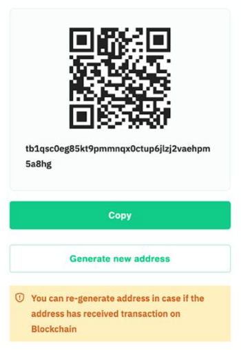 NoonesTech's tweet photo. We hear you loud and clear! 🔊 

Just added a new feature to the Wallet – now you can easily re-generate your BTC Wallet address. Your convenience is our priority! 💼💰 

#WalletUpdates #BTC #UserFeedback https://t.co/QUenC6K2mi