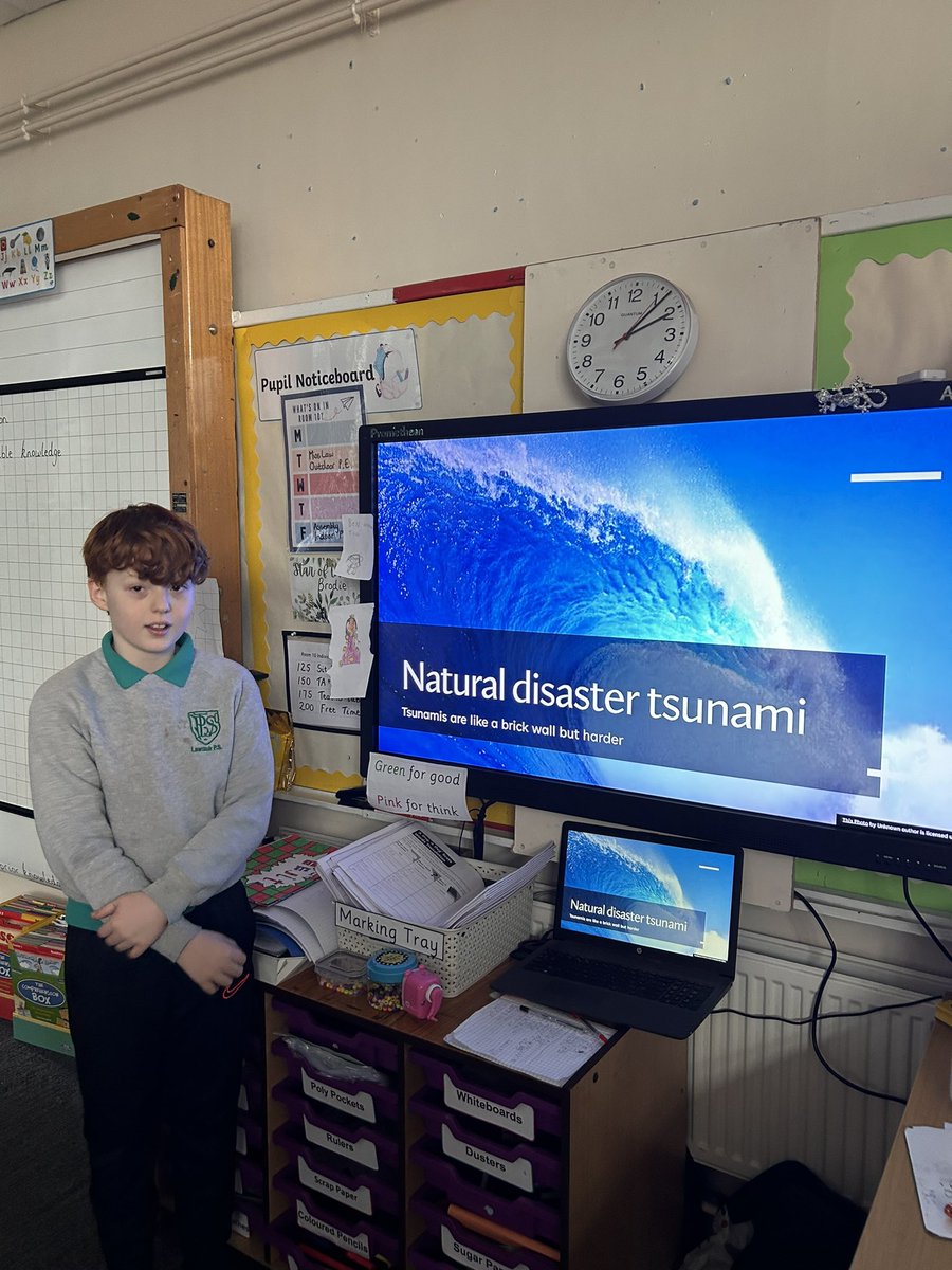 mrsburtj's tweet photo. More excellent PowerPoints from Room 10 to round off our learning on Natural Disasters🌪️🌋🌊 @LawmuirPS @DigitalLawmuir https://t.co/Y2wqyBZZVu