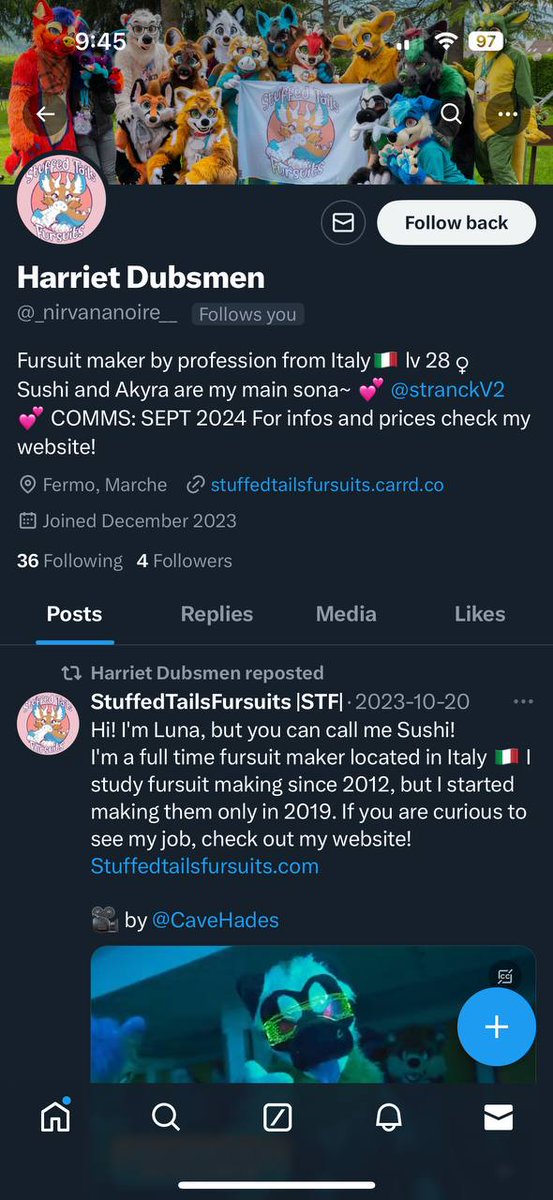 SCAMMER⚠️⚠️
Block and report <a href="/_nirvananoire__/">Harriet Dubsmen</a>
They are using my pics, my bio and they contacted someone who commented under my post about beanies commissions!!
Obviously they blocked be, this is a screenshot I got from the person that advised me.
Please REPORT!!