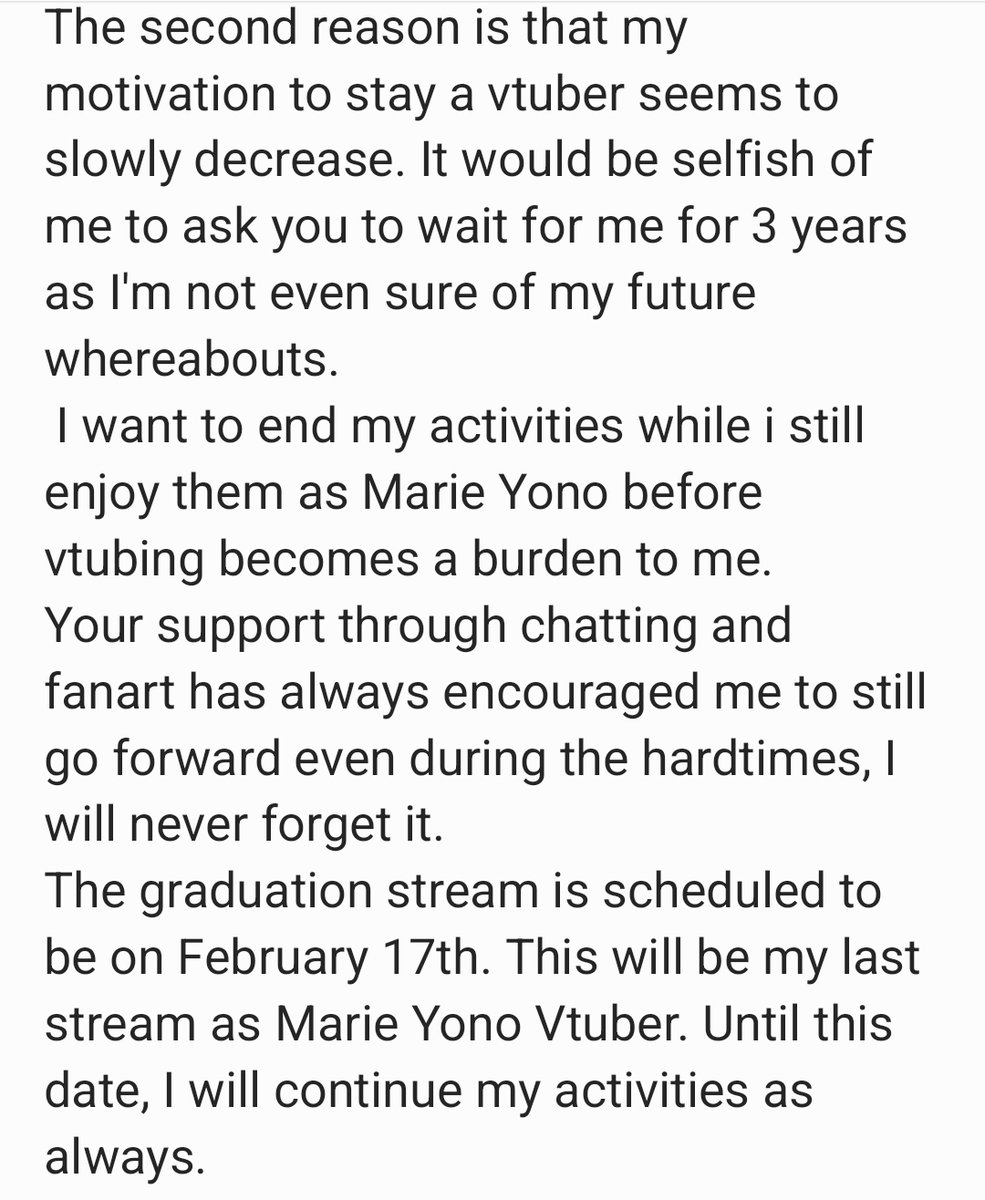 MarieYono's tweet photo. Hi again Macarons,
As announced on my birthday stream, my journey as a vtuber is coming to an end soon... Here are the reasons in english and korean
Graduation stream is scheduled to be on February 17th🦄🌈 https://t.co/6PBikp43rw