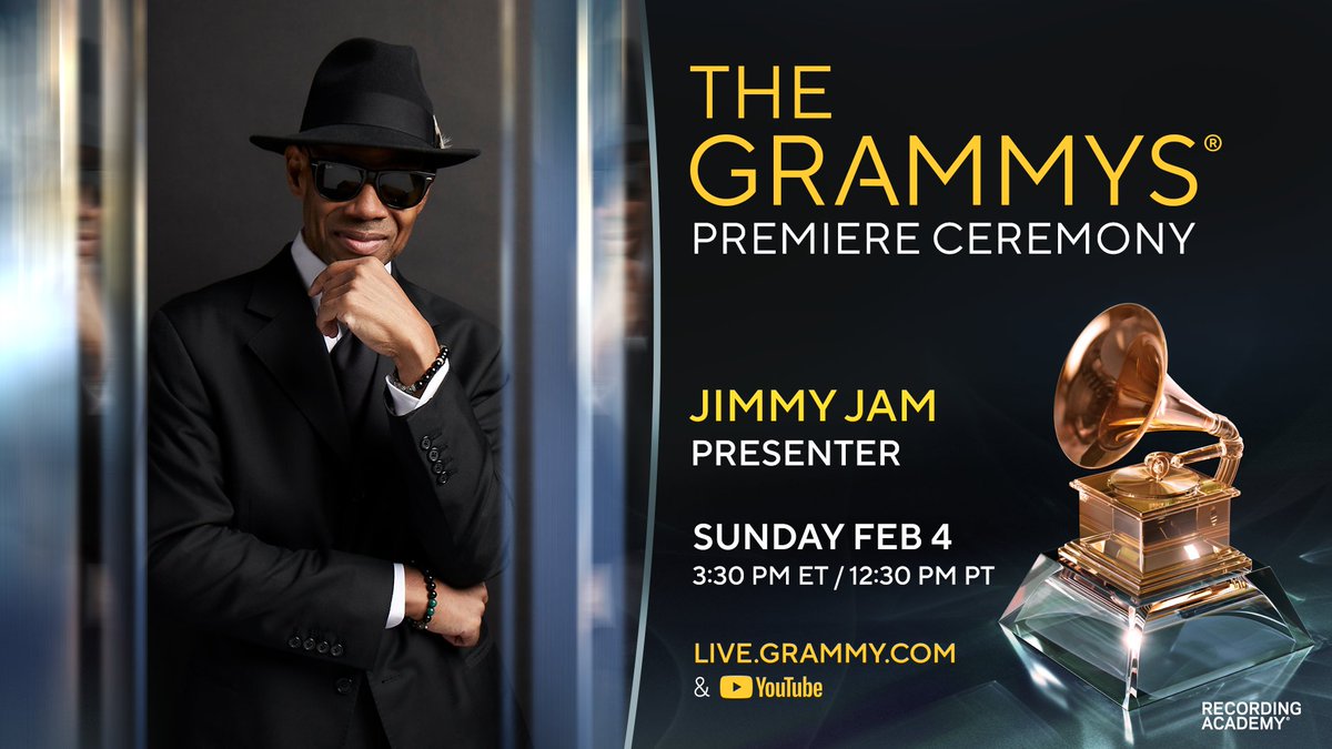 🎤 We’re thrilled to announce that @flytetymejam will be presenting at this year’s #GRAMMYPremiere Ceremony! 🗓 Tune in Sunday, Feb. 4 at 3:30 PM ET / 12:30 PM PT on live.GRAMMY.com. #GRAMMYs