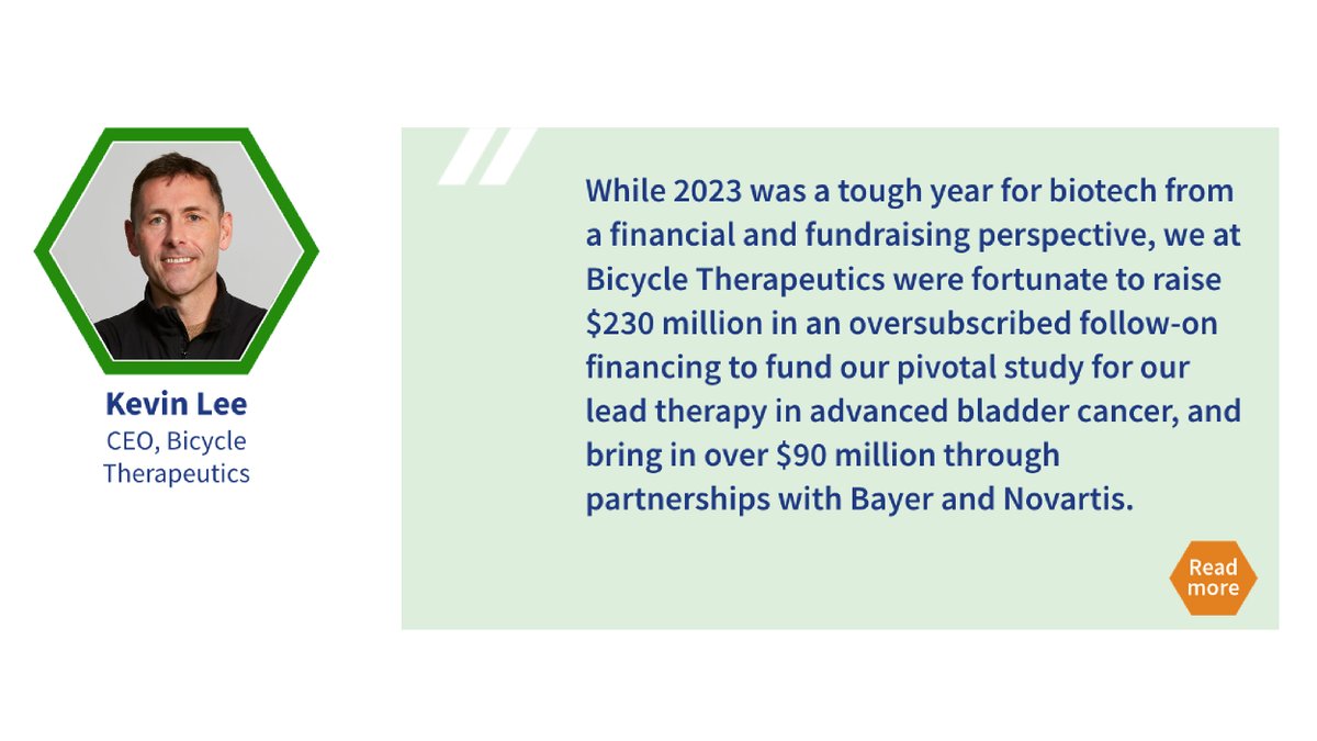 We are proud to be featured in the @BIA_UK Biotech Financing 2023 Report! Our CEO Kevin Lee, Ph.D., notes how our follow-on financing and partnerships will advance our efforts to develop therapies for #cancer, #radiopharmaceuticals and beyond. The report: bit.ly/494lin6