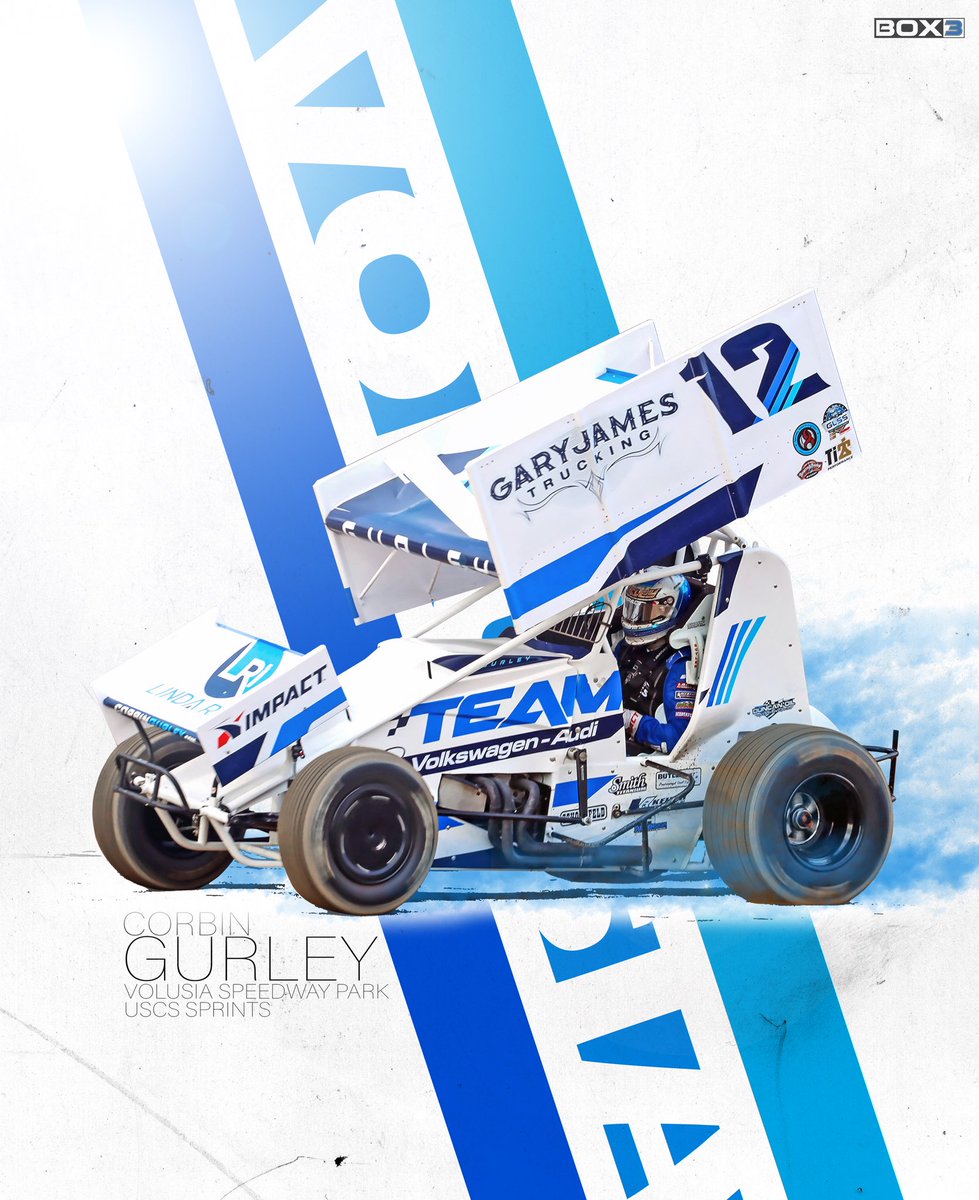 What do you say we go sprint car racing in January? It’s Race Day in the Sunshine State for <a href="/corbingurley12/">Corbin Gurley</a>! 

📍: <a href="/VolusiaSpeedway/">Volusia Speedway Park</a> 
🏎️: <a href="/uscsracing/">uscsracing</a> 
🎟️: At the Track
⏰: 6PM 
📺: <a href="/dirtvision/">DIRTVision</a> 
⏱️: <a href="/MyRacePass/">MyRacePass</a> 

📸: John Berglund
Team Volkswagen-Audi | Lane Automotive | Motor
