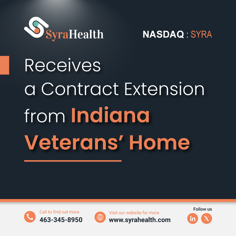 We're delighted to share that our partnership with the @IndianaVeterans Home is set to continue with a contract extension bringing the total contract amount to $254k. Our continued collaboration showcases the trust and confidence placed in us by our partners and our dedication to