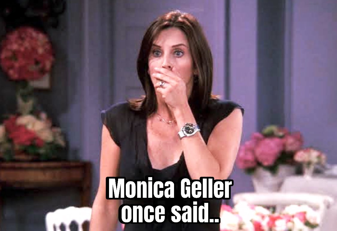 friends tv posts on X: monica geller once said? #friends https