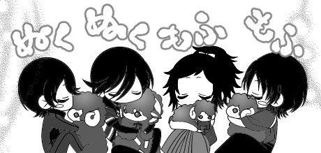 まぁでも一番厄介なのは、表紙です_( _'×`)_ペショ いつも最後に慌てるから、と思って珍しく本文より先にゆとりを持って仕上げてたのにー-… もう一回イチから描けと🥲  今日は土方組&沖田組のページ仕上げました🐑 おやすみなさい🌙