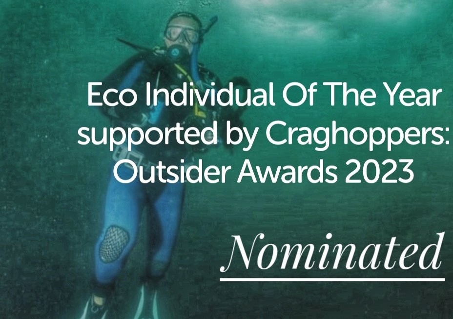 I am delighted to be nominated for the 'Eco Individual of the Year' at the annual Outsider.ie awards. The awards take place on the 21st February 2024 in Dublin. (Photo of me under Skellig Michael by Michael O'Donnell) Hats off to all the eco category award nominees