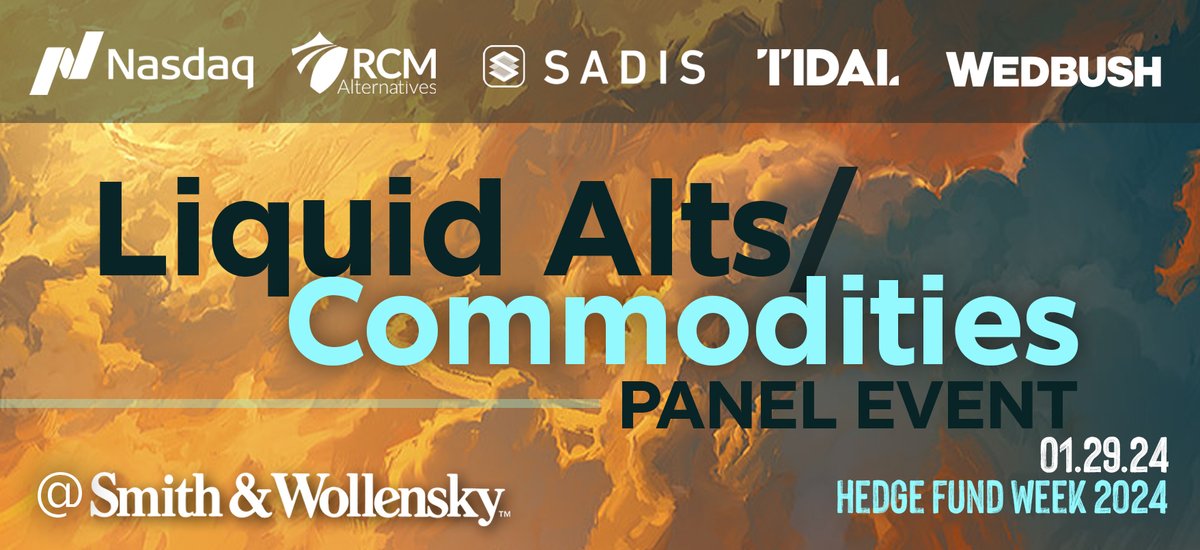 InvestReSolve's tweet image. 📈 Learn the secrets of Return Stacking and other strategic portfolio positioning insights
🗓️ Join @RodGordilloP and other industry veterans at this Miami Beach panel hosted by @rcmAlts on Jan 29
🌐 RSVP here: info.rcmalternatives.com/miami-2panel-e…
#ReturnStacking #InvestmentWisdom #LiquidAlts