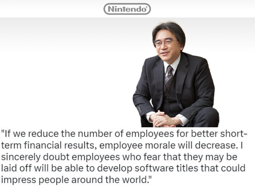 When Nintendo was at an extremely low point, Iwata said something we haven't really seen since.