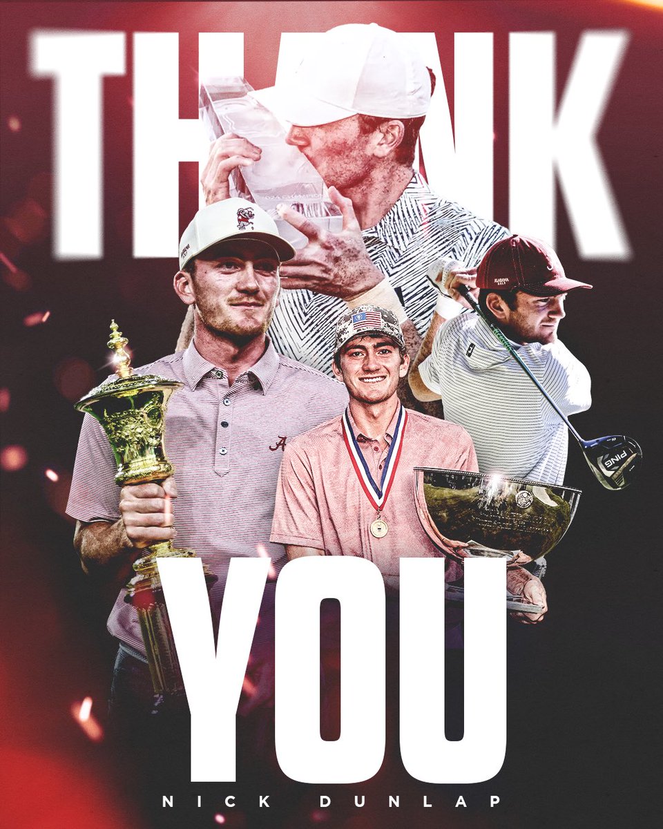 AlabamaMGolf's tweet photo. An amateur no more! Congratulations, Nick! 

#RollTide https://t.co/DTpbceJPPL