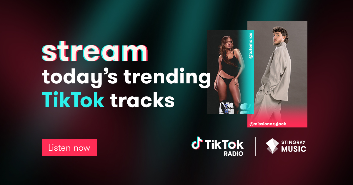 Check out @tiktok Radio on Stingray Music! Tune in to listen to viral hits from your favorite artists featuring @tatemcrae, @jackharlow, and many more! Listen here➡️sting.ly/49OgK5D