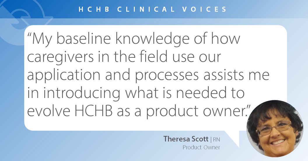 HCHB is tapping into our clinical talent to help move our software development in the right direction. Product Owners like Theresa are working with our team to drive improvements that make a difference for our users. #ClinicianSatisfaction #HealthcareTechnology