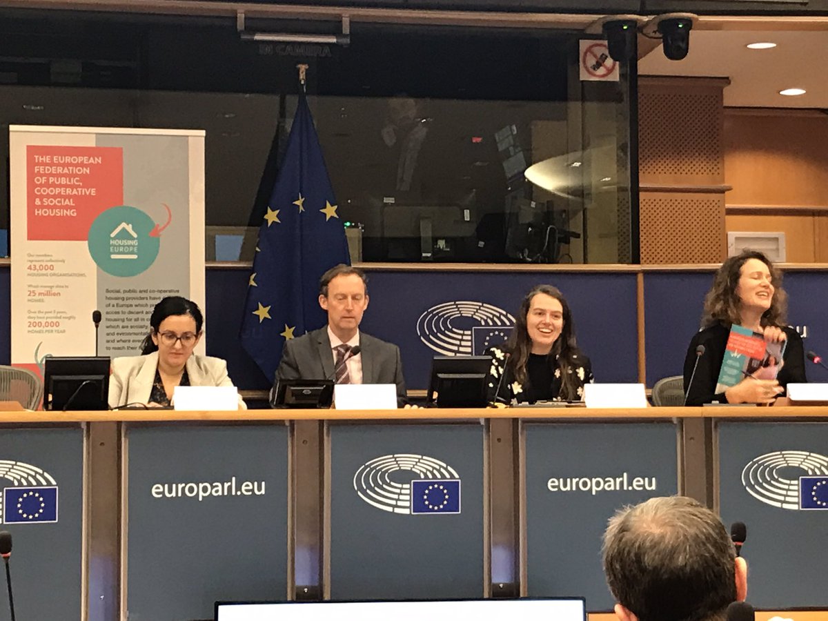 Housing and exclusion is a key issue for Ireland and EU members; launch of @HousingEurope Manifesto to lead the way out of the Housing Crisis. Speakers include @BarryAndrewsMEP @sorcha_edwards @coophousingie is a member of @HousingEurope. #SocialHousing #AffordableHousing