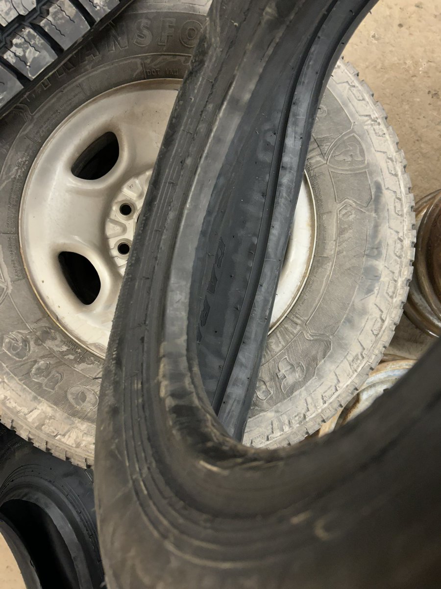 jtambs54's tweet photo. @CarlisleTire change how you ship your tires!! The amount of time we have to waste making your tires mountable is ridiculous. This is the worst one I have seen yet. It’s fun telling a customer well sir we have to now put a $30 tube in your “tubeless” tire in order air it up. https://t.co/UU6MdylINg