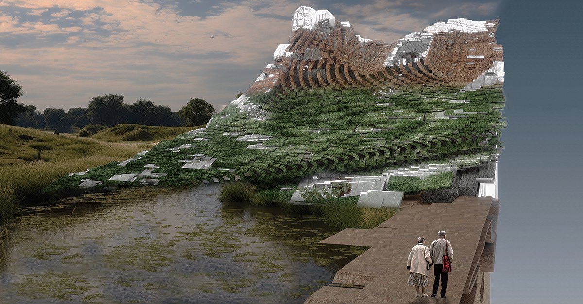 “The Leisure Institute” studio envisions the potential impacts of the AI revolution on society, where one might foresee a future of communities with more free time, people wondering with curiosity and a creative drive.