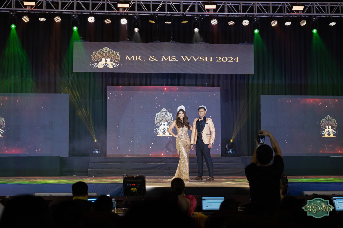 forumdimensions's tweet photo. 𝗢𝗡𝗘 𝗟𝗔𝗦𝗧 𝗥𝗘𝗔𝗣. The spotlight shone for the last time on Rasheed Jared Royo and Charisse Gabriel Agraviador, Mr. and Ms. WVSU 2023, as they took their farewell walk, ready to turn over the crowns to the University’s next ambassador and ambassadress. https://t.co/BPGnJNOU3g