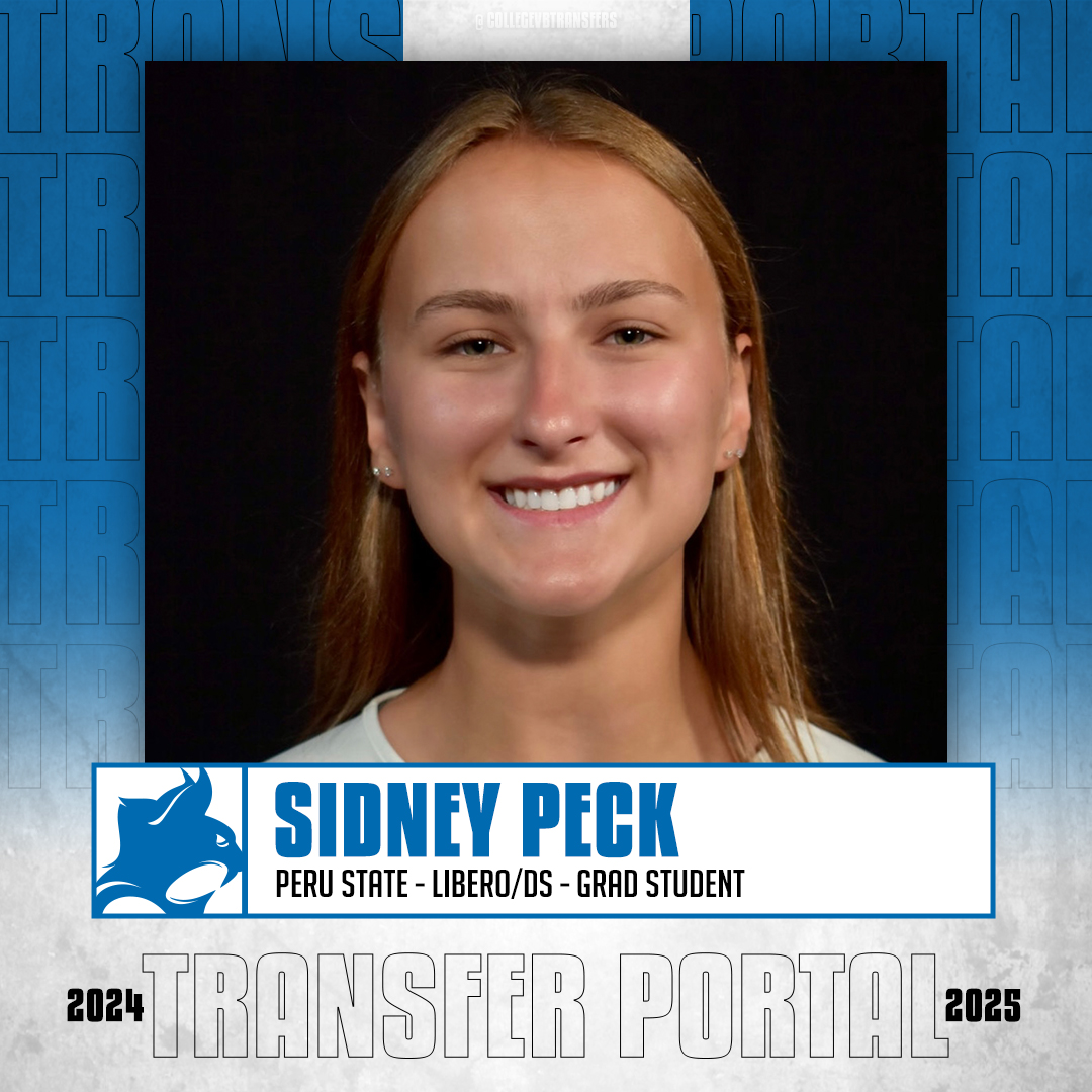 𝗜𝗻 𝗧𝗵𝗲 𝗣𝗼𝗿𝘁𝗮𝗹

✏️: Sidney Peck
🏐: Libero/DS
🎓: Grad Student
📍: Peru State College
✖️: <a href="/sidneypeck7/">Sidney Peck</a>

#CollegeVBTransfers | #NCAAWVB