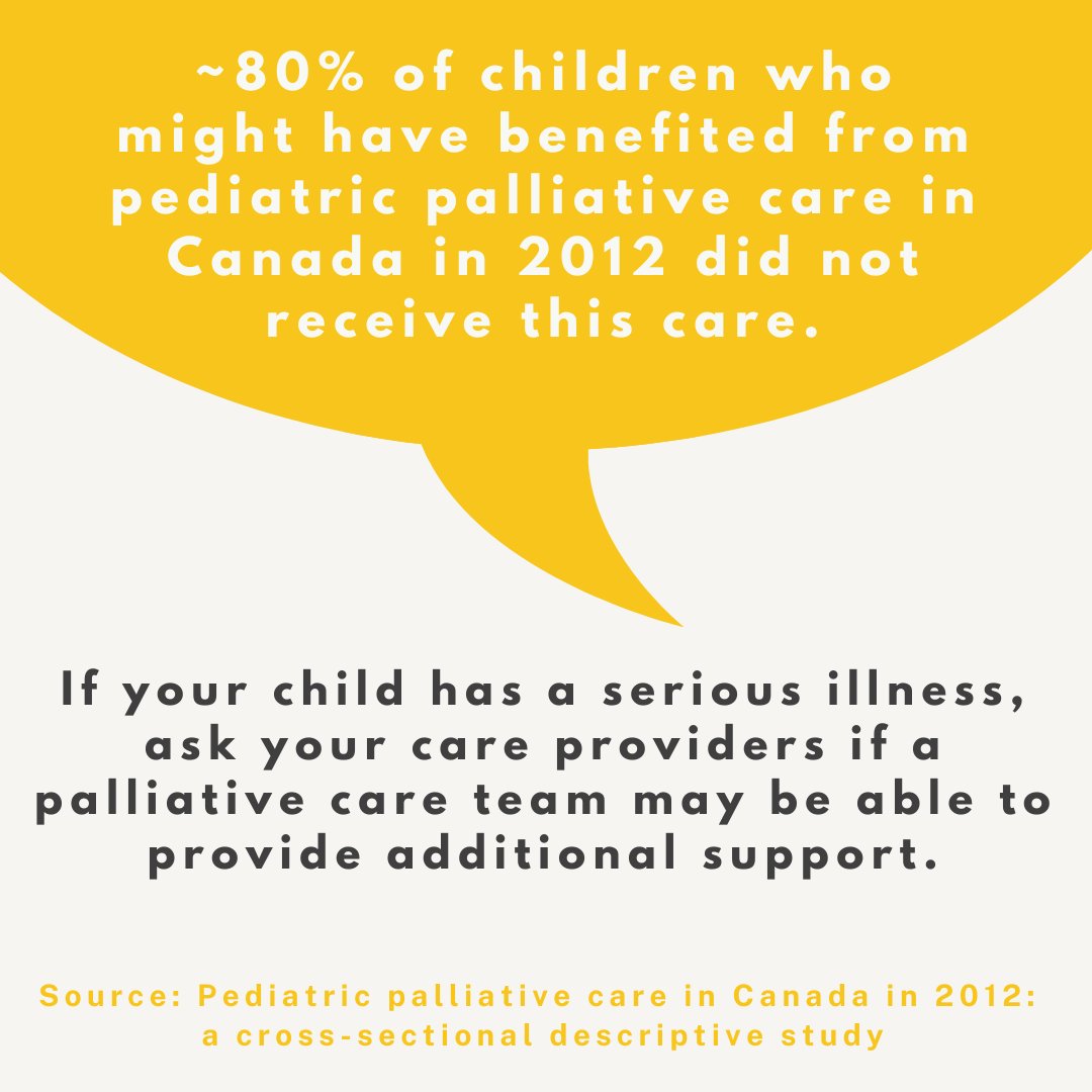 Pediatric palliative care is often misunderstood to mean solely “end-of-life care” or “hospice care.” Pediatric palliative care can include end-of-life care and hospice care, and many more types of care too. So what is pediatric palliative care?

See below for more👇