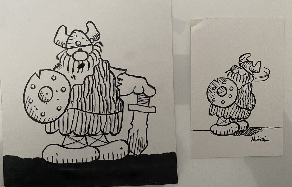 wilandike's tweet image. Couple of Hägar drawings to start off the day.
#hagarthehorrible #KingFeaturesSyndicate #kingfeatures #comicskingdom #brownecreativeenterprises