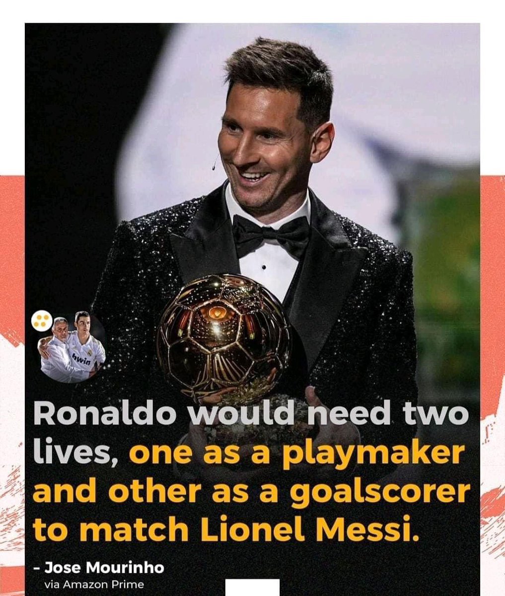 SB15460's tweet photo. Meanwhile Mourinho on Messi-Ronaldo Rivalry: https://t.co/ZLlQp8uSu3