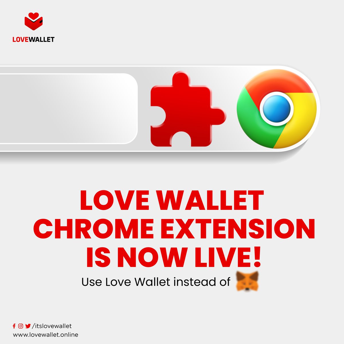 Explore the new era of crypto simplicity with Love Wallet's Chrome Extension! 

Available now on Chrome. 💼🚀 

#LoveWallet #CryptoExtension #ChromeWallet #CryptoSimplicity #SecureTransactions #DAppBrowser