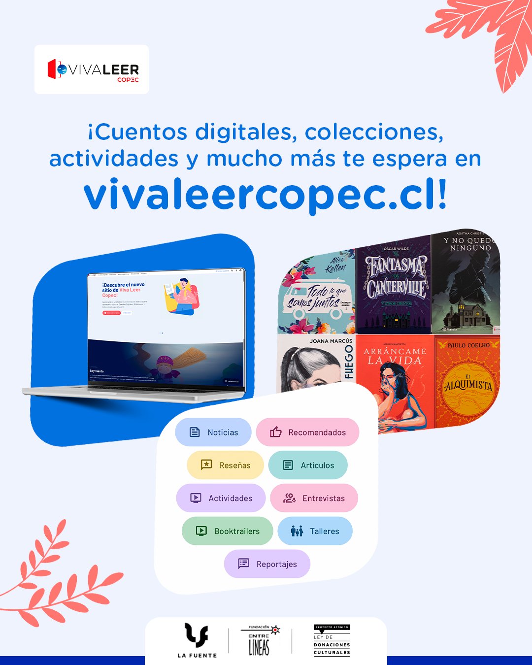 Viva Leer Copec - Cuentos, Bibliotecas, Colecciones