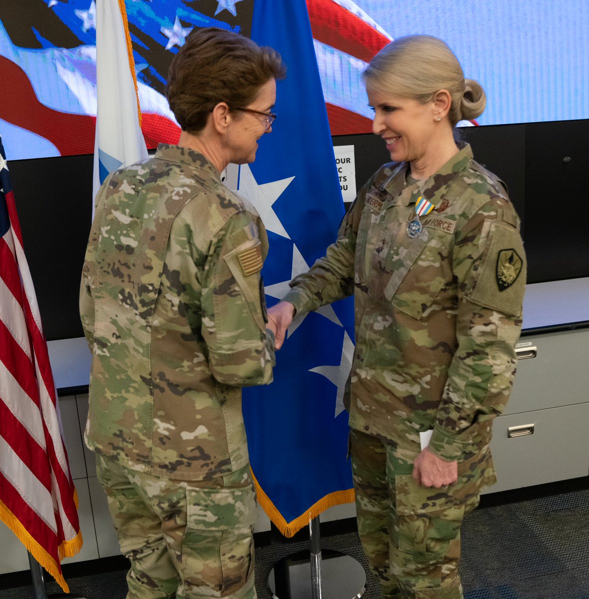 As Maj. Gen. Lenderman departs USTRANSCOM, we won’t say “good bye” but “see you later,” to a leader who truly put the world on her shoulders, delivering on time and on target. I am truly grateful for her dedication and leadership. Thank you and we wish you all the best at PACAF!