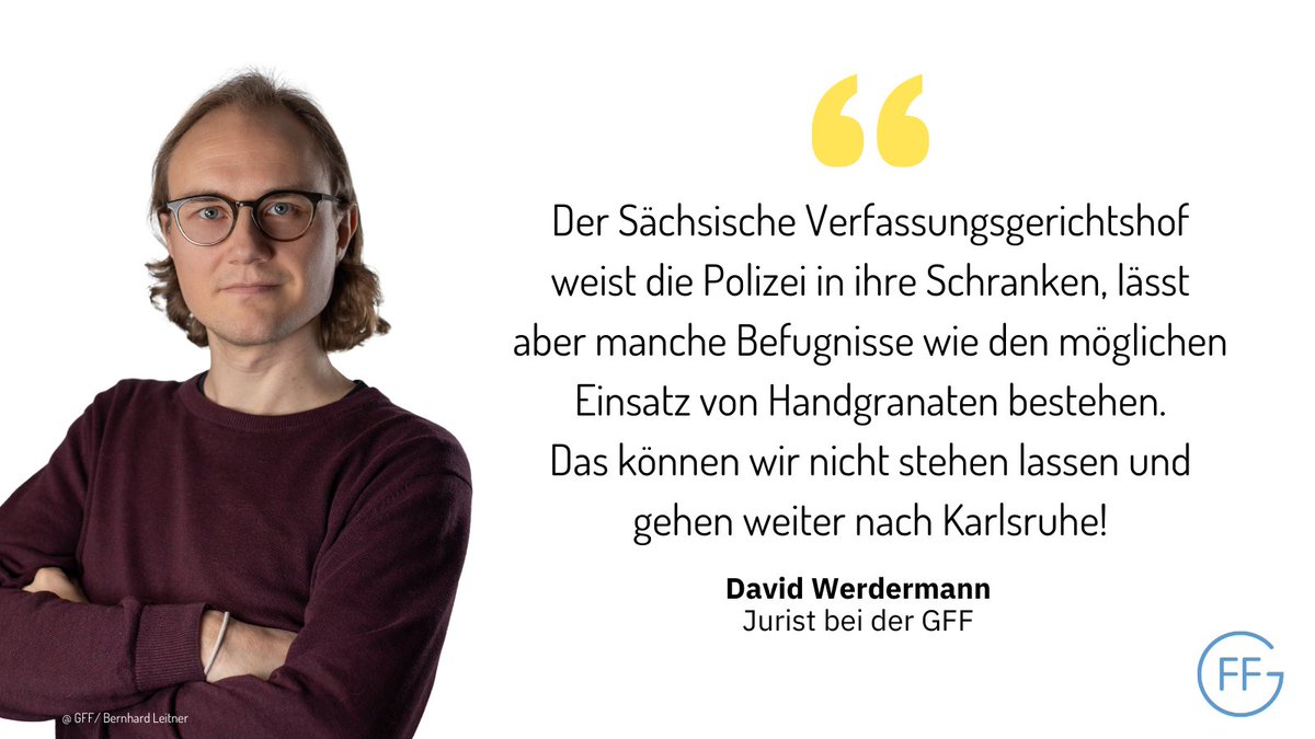 Der Verfassungsgerichtshof stellt heute klar: Das sächsische Polizeigesetz ist in Teilen verfassungswidrig. Die Überwachungsbefugnisse der Polizei gehen viel zu weit. Unsere bereits 2020 erhobene Verfassungsbeschwerde hat sich damit nur leider nicht erledigt!